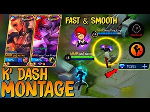 LIGHTNING SPEED ACTIVATED! ⚡️🔥 | SKIN GIVEAWAY | K' DASH GUSION MONTAGE WITH iNSECTiON | MLBB