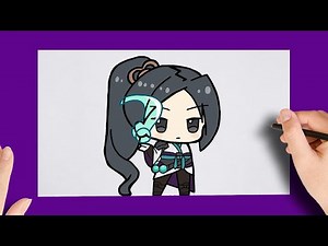 How to Draw Mini Sage - Valorant