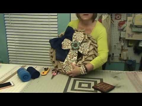 Burlap Petal Wreath Tutorial