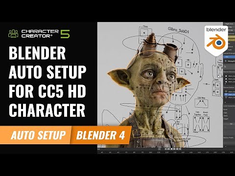 Blender Auto Setup For CC5 HD Character | Character Creator 5 Tutorial