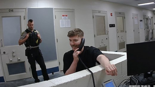 MrBeast gets arrested and taken into custody for a YouTube prank
