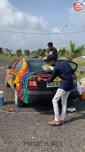 690K views · 3.1K reactions | 15 Year old skoda octavia car restoration - Super car bottle cap idea #restoration #car | Hetal's Art | Facebook