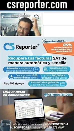 ☁️ With #CSReporter you can automatically retrieve your #SAT invoices.