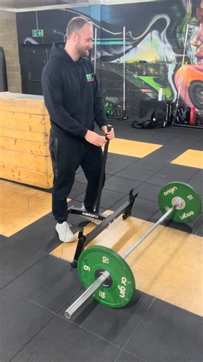 Here’s Ollie demonstrating our new Mirafit Barbell Jack. This will make the loading and unloading of bars much easier 🏋️ | Core The Gym