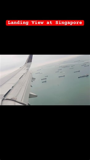 Amazing Flight Landing View ✈️ | Window Seat Landing #shortsfeed #shorts #flight #honeymoon #couple