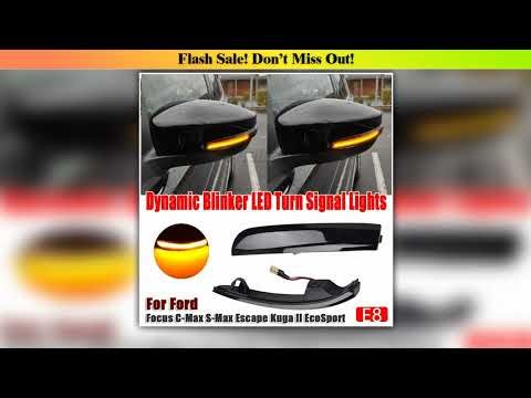 New Arrival For Ford Kuga Ecosport Dynamic Blinker LED Turn Signal Light Side Mirror Indicator Sequ