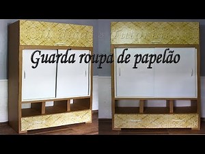 Guarda Roupas de Papelão veja o passo a passo.