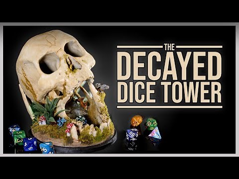 Decorating a Skull - Dice Tower for DnD & Zombicide