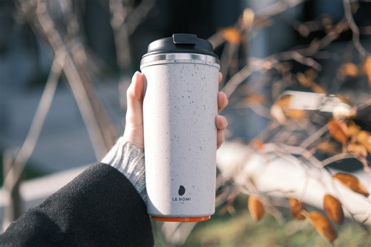 Eco-friendly Spill-proof Travel Mug Made of Recycled Coffee Grounds, Reusable Coffee Cup, Sustainable Stainless Steel Tumbler, White - Etsy