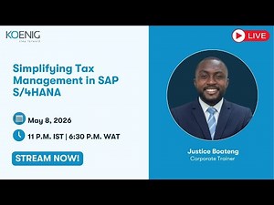 Simplifying Tax Management in SAP S/4HANA