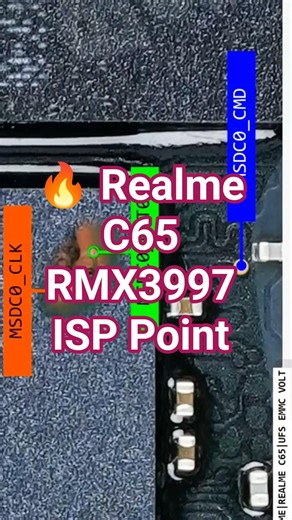 🔥 Realme C65 RMX3997 ISP Point | UFS/EMMC ISP Pinout 🔥Realme C65 Dead Boot Repair | FRP Unlock