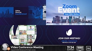 Download Video Conference Online Zoom Meeting - FREE Videohive - aedownload.com