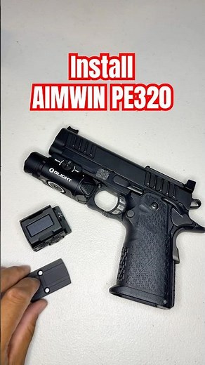 Install AIMWIN PE320 enclosed red dot sight on Staccato C2 #aimwin #staccato #diy