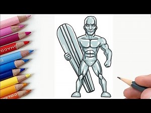 How to Draw the Silver Surfer