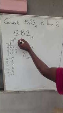Convert 5B2₁₆ to Binary in Seconds 🔥#NumberBaseConversion #Hexadecimal #Binary #MathShorts
