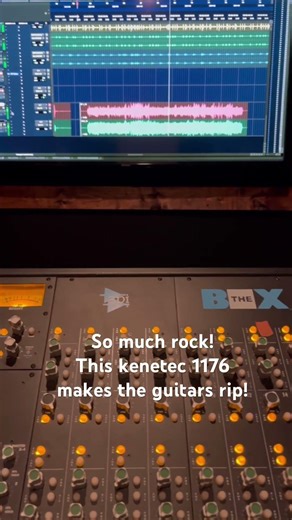 Running guitars through the Mesa single rectifier, into the api console then kenetek 1176