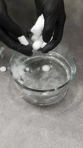 This ice is dry! 🧊 #nilered #nileredextra #science | nilered