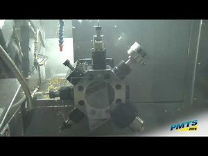 Lico LNT 42S-S4 11-Axis CNC Multi-Slide Screw Machine Demo at PMTS 2019