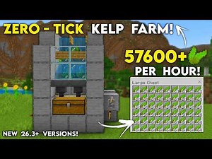 NEW 26.3+ ZERO TICK KELP FARM in Minecraft Bedrock & PE!