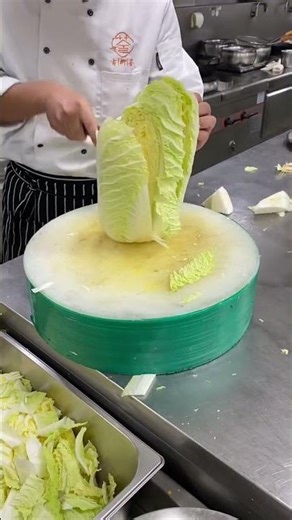 Cabbage Bloom Turning Leaves into Art#Green Petals of Perfection#Nature's Rose#Cabbage Carving Magic