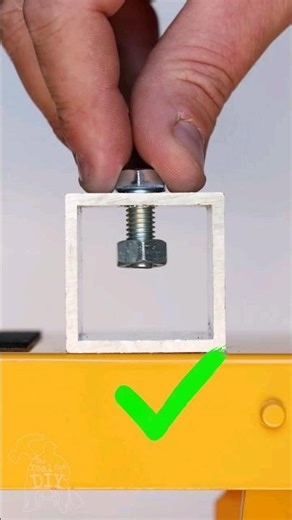 How to Thread a Bolt and Nut into a Hollow Tube! Remember this trick! #shorts