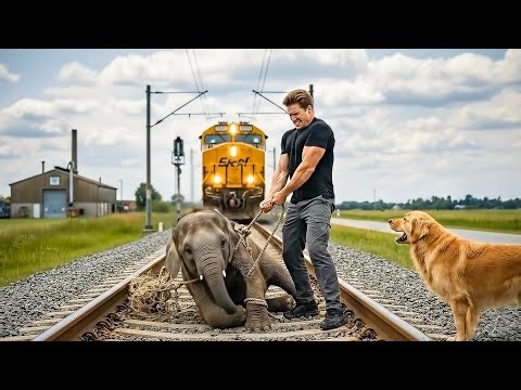 Baby Elephant Trapped On The Tracks — What Happened Next Will Shock You”