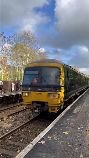 A class 165 drifting into Dorking deepdene!