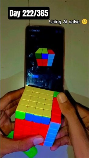 AI ne 5x5 Cube ko hack kar diya 🤯🧠 #cube #shorts #shortclips #video