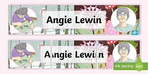 Angie Lewin Display Banner