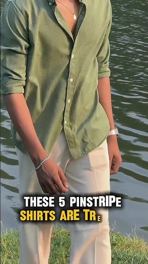 These 5 Trending Pinstripe Shirts For Mens 2026 #mensfashion