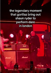 Gorillaz bring out Shaun Ryder to perform Dare in London