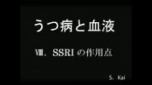 うつ病と血液　Ⅷ．SSRIの作用点