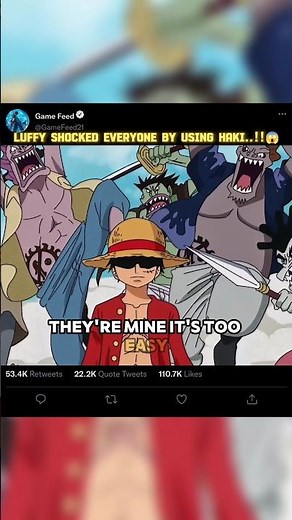Luffy shocked everyone by using haki..!!😱