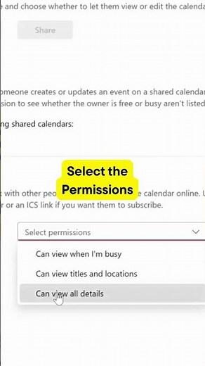 Share a Calendar in Microsoft Outlook