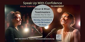 Overcome Public Speaking Fear with Toastmasters: Interactive Online Event