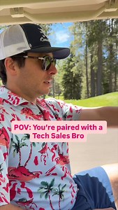 Golf is just another another business expense for the tech sales bro. | Corporate Bro