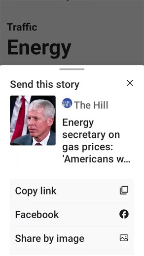 Traffic: Energy secretary on gas prices 'America'