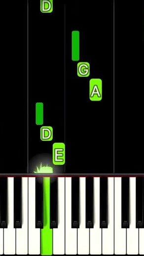 Giorno's Theme Best Part VERY EASY Piano Tutorial #shortsviral #piano #music