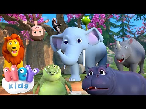 Jungla 🦁 Animale salbatice din jungla 🦜HeyKids - Cântece pentru copii