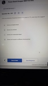 If the recombination frequency between two genes is 17%, what d... | Filo