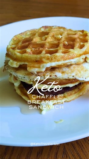 Meal prep just got an upgrade → the MelGriddle hack 🙌 Take your freezer‑friendly keto breakfast sandwich and make it taste like a fast food classic. ✨ Recipe base: - 2 keto waffles (recipe in my reels) - 1 maple sausage patty - 2 eggs, fried hard - 1 cheese slice Wrap in parchment, freeze, and reheat when ready. Hack: Top with 1 tsp sugar‑free maple syrup after reheating → sweet savory perfection. Because keto doesn’t mean boring — it means creative. Save this for your next prep day! #ketotrave