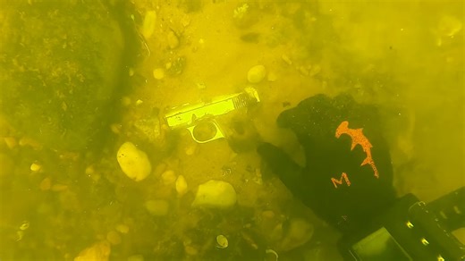 “It was buried almost completely” - then he found a pistol police actually wanted