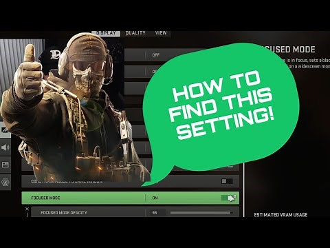 How to turn FOCUS MODE on/off Call of Duty Modern Warfare 2 (PC/PS5/XBOX)