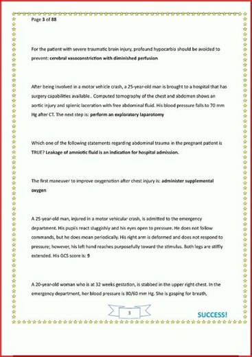 Atls Post Test Exam Question Bank Complete 250 Questions Andupdate video