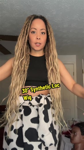 TheCurlyLocs.com The most natural Synthetic Loc Wig You will ever see or own! 16 Color Options! Materials: ❤️‍🔥2 bundles 30” Synthetic Weft hair ❤️‍🔥Wig cap ❤️‍🔥Salon Pro Quick Dry 30 Sec Glue ❤️‍🔥Thread & needle The wig cap used will be made into a Full-Cap, Lace-Part, or V-Part per your instruction. If unsure of fit, you can order the wig cap linked in this listing, from Amazon to try on. Locs are created on the weft, then the wefts are sewn or glued to the wig cap in a way that mimics nat