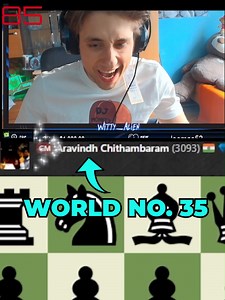 I played GM Aravindh Chithambaram 😱 #foryou #fyp #chess #chesstok #chesscom #viral #funny #boardgames #rage