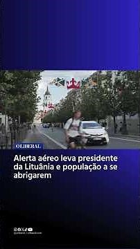 Air raid alert sends Lithuania's president and population to shelters