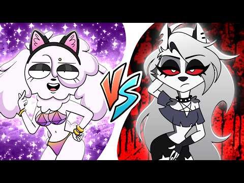 PJ vs Loona: Hot Girl Battle // Rocky Rakoon Helluvs Boss Animation Meme Mega Mix #tiktok #funny