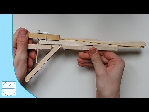 How to Make A Popsicle Stick Gun. (Full HD)