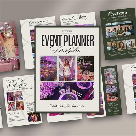 Event Planner Client Kit | Party Planning Portfolio   Contract | Pricing, Proposal & Welcome System | Canva Editable Templates - Etsy